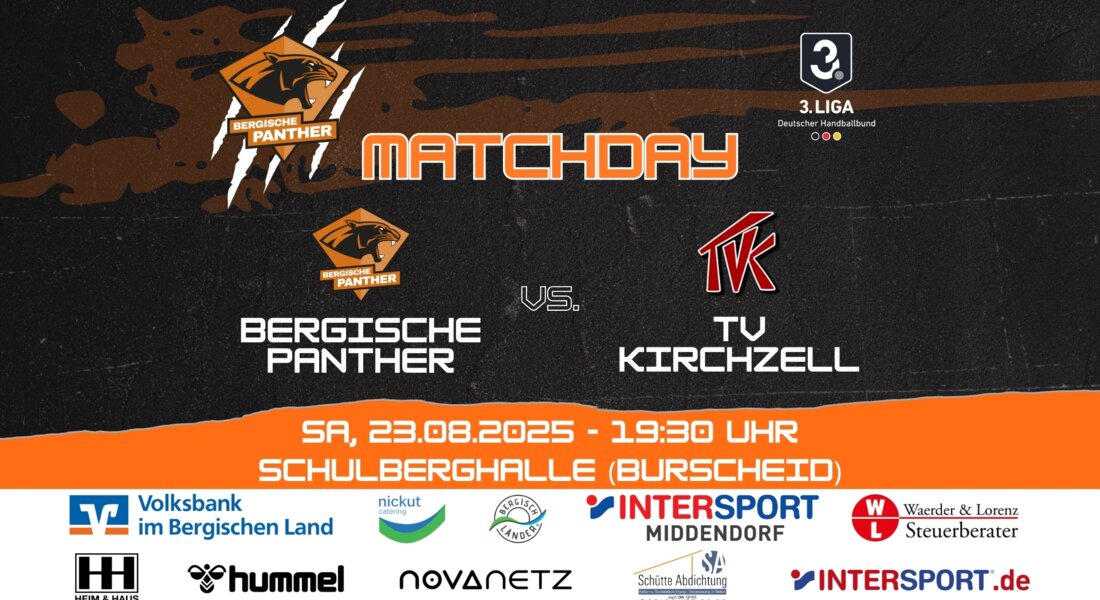 Saisonstart in Liga 3: Panther treffen zum Auftakt auf den TV Kirchzell!