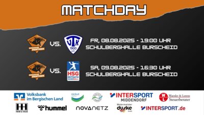 Matchday: Zwei spannende Testspiele wartet auf die 1. Herren