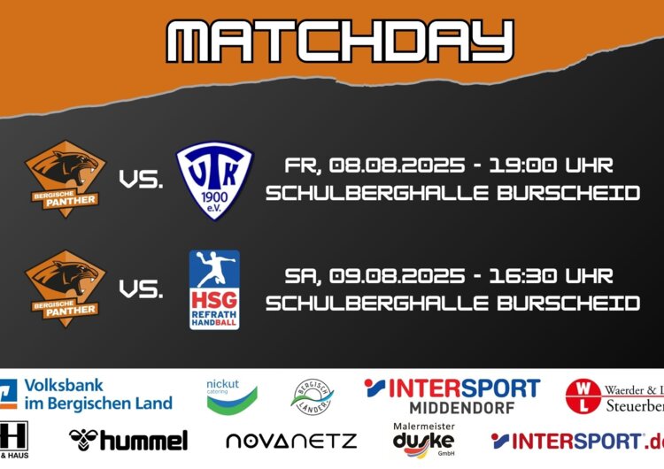 Matchday: Zwei spannende Testspiele wartet auf die 1. Herren