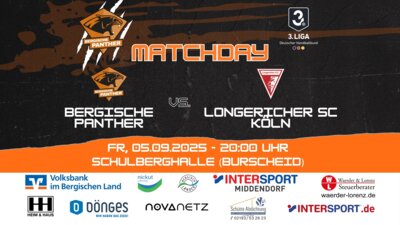 Digitales Hallenheft + Derby-Time in der Schulberghalle – die Panther empfangen Longerich